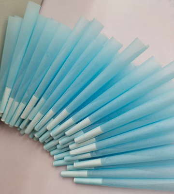 Logo được in tùy chỉnh trước cuộn hình nón Thảo mộc khô 98mm Siêu mỏng